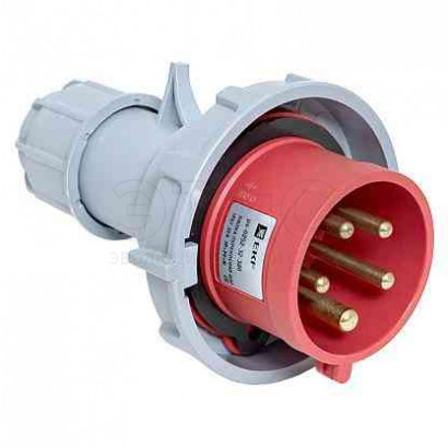 Вилка кабельная 32А 380В IP67 0252 3Р+РЕ+N переносная